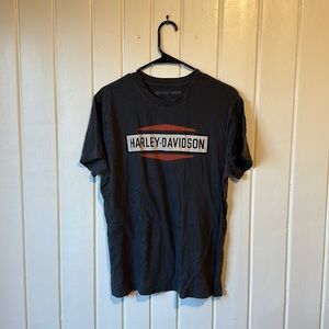 Mens Harley Davidson T-shirt Gray Large